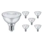 Mehrfachpackung 6x Philips Master Value LED Glühbirne Reflektor E27 PAR30 9.5W 740lm 25D - 927  | Höchste Farbwiedergabe - Dimmbar - Ersatz für 75W