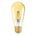 Osram Vintage 1906 LED E27 Edison Fadenlampe Gold 7W 725lm - 825  | Dimmbar - Ersatz für 60W