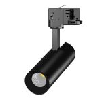 Spot LED Sur Rail 3 Phases  Eco Aluminium Noir 10W 840lm 36D - 830 Blanc Chaud