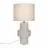 Nordlux Dugan Lampe De Table Ceramic et Textile Beige | Convient pour E14