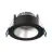 Spot LED Ares Profond ring Noir 6W 540lm 927-940 3CCT - avec Inner Cercle  Argent | Diamètre 68mm