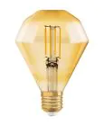 Osram Vintage 1906 LED E27 Poire Filament Dorée 4.5W 420lm - 825  | Remplacement 40W