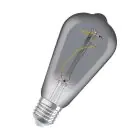 Ledvance LED Vintage 1906 E27 Edison Filament Smokey 3.4W 100lm - 818 Blanc Très Chaud