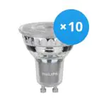 Lot 10x Philips MASTER Value LED Spot GU10 PAR16 6.2W 575lm 36D - 940 Blanc Froid | Meilleur rendu des couleurs - Dimmable - Équivalent 80W