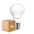Lot 6x Philips CorePro LED Ampoule E27 Poire Dépolie 10W 1055lm - 830 Blanc Chaud | Remplacement 75W