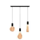 Calex XXL Royal Dorée Ensemble complet - Including 3 XXL Ampoules + Cordset Rectangulaire base